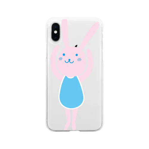 ぴょんぴょんウサコ Soft Clear Smartphone Case