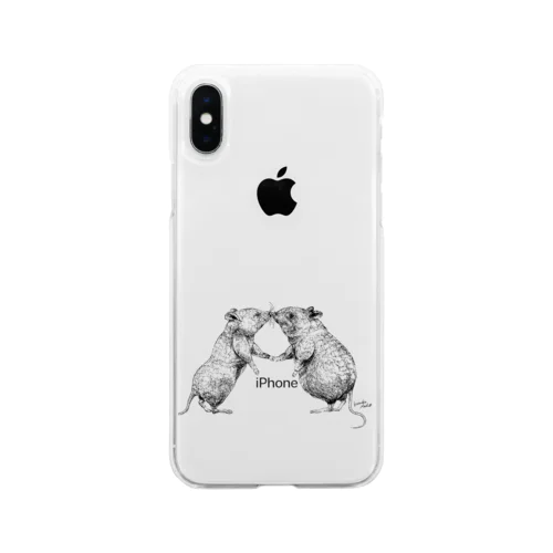 『野生と家』 Soft Clear Smartphone Case