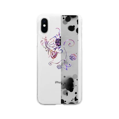 蝶々結び Soft Clear Smartphone Case