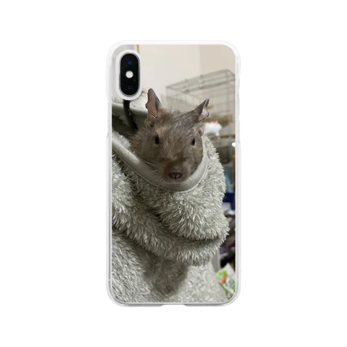 フードインぐり Soft Clear Smartphone Case