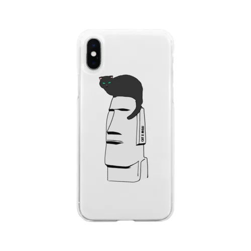 CAT X MOAI Soft Clear Smartphone Case