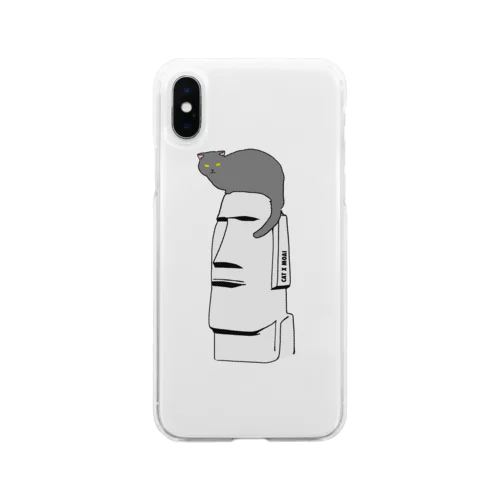 CAT X MOAI Soft Clear Smartphone Case