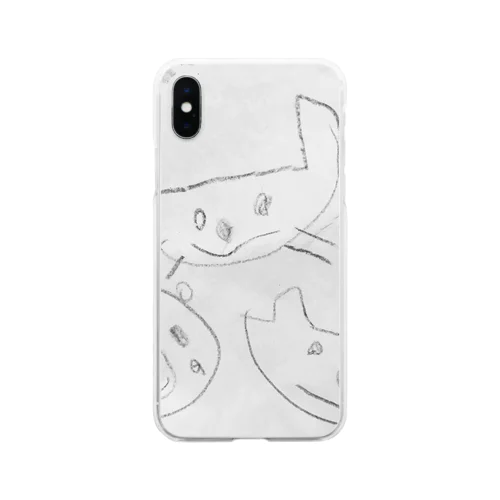 うさぎくまいぬ Soft Clear Smartphone Case