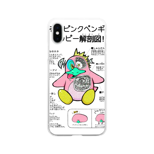 ダッピー解剖図 Soft Clear Smartphone Case