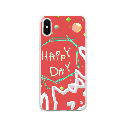 はぴねこ Soft Clear Smartphone Case