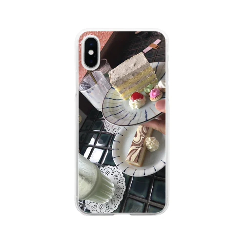 お菓子屋さん Soft Clear Smartphone Case