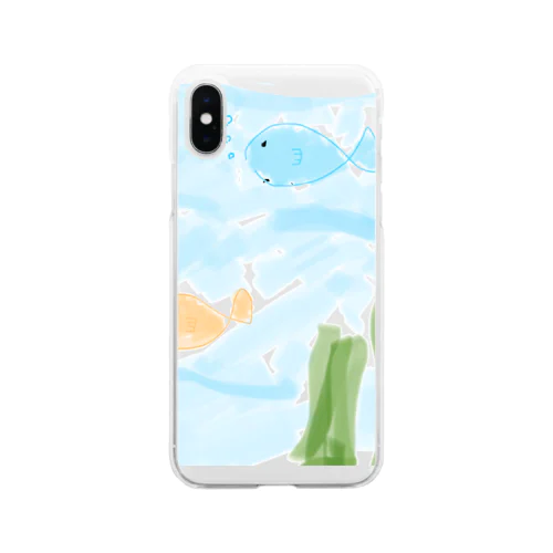 おさかなさん Soft Clear Smartphone Case