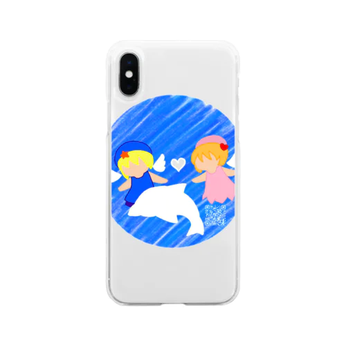 空と海 Soft Clear Smartphone Case