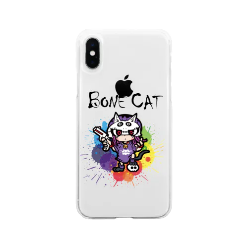 BONE CAT Soft Clear Smartphone Case