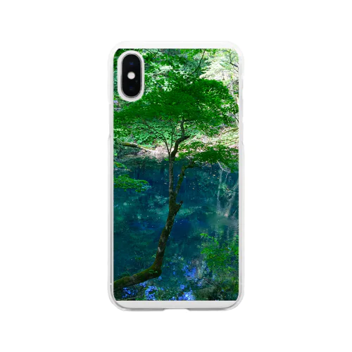 青森　白神山地 Soft Clear Smartphone Case