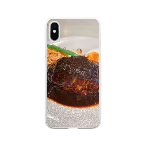 今日ハンバーグ Soft Clear Smartphone Case