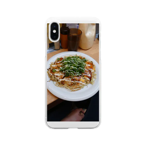 大阪のお好み焼き Soft Clear Smartphone Case