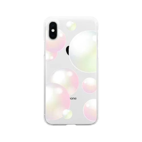 ふわふわバブル2 Soft Clear Smartphone Case