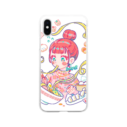 腹ペコガール Soft Clear Smartphone Case