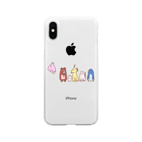 ぽにまるアニマル Soft Clear Smartphone Case