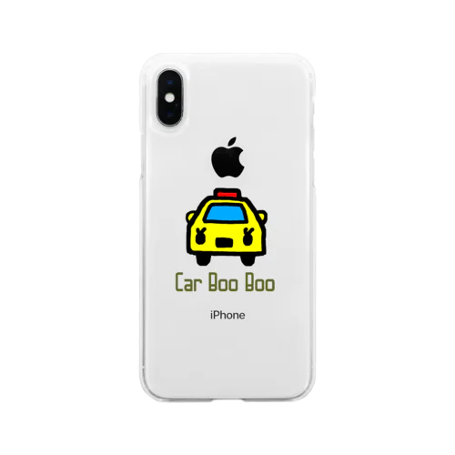 車ブーブー Soft Clear Smartphone Case