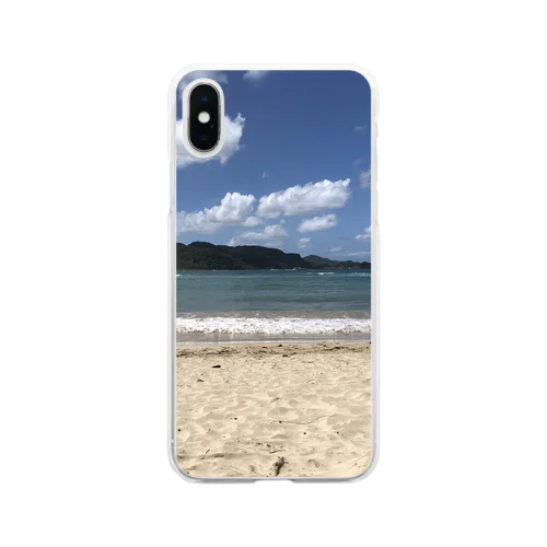 海岸のスマホケース Soft Clear Smartphone Case