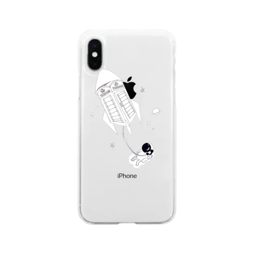 テレフォン飛行士 Soft Clear Smartphone Case