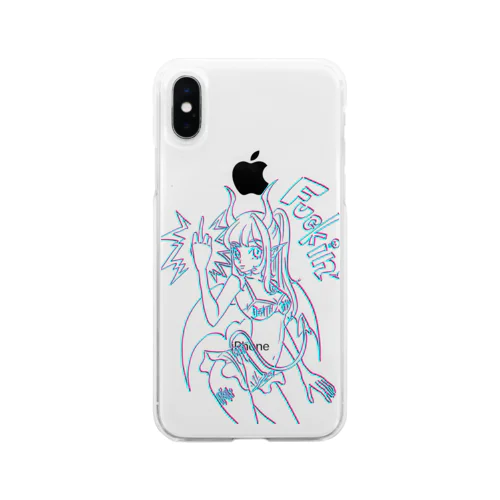 ふぁっきんデビルちゃん Soft Clear Smartphone Case