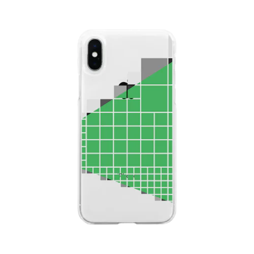 ラスターグリーン Soft Clear Smartphone Case