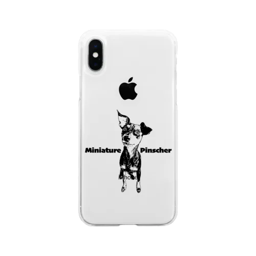 ミニピン　ミニチュアピンシャー　miniature pinscher　グッツ Soft Clear Smartphone Case