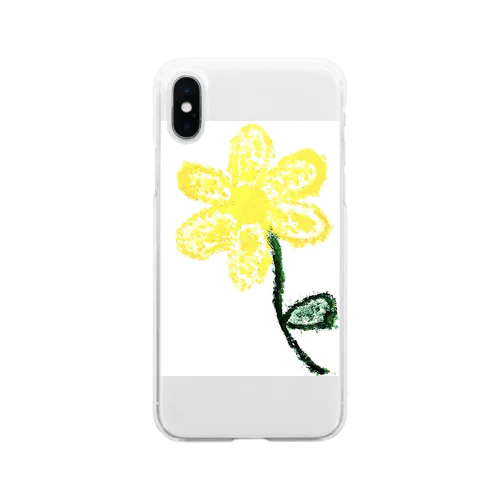 一輪の花 Soft Clear Smartphone Case