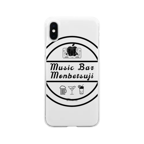 Music Bar Monbetsuji オリジナルTシャツ ソフトクリアスマホケース