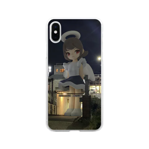 正義(スマホケース) Soft Clear Smartphone Case