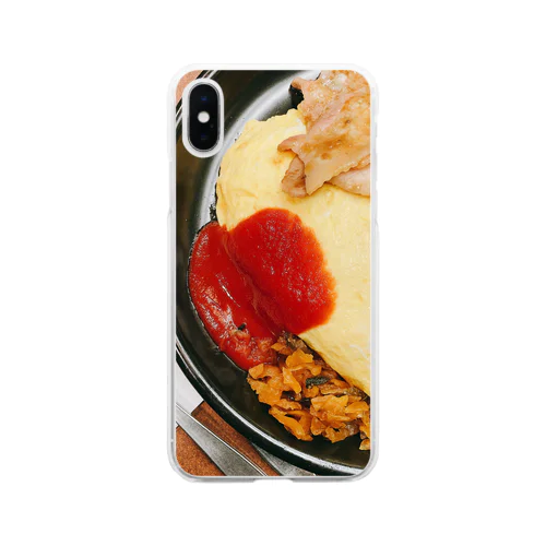 オムライス Soft Clear Smartphone Case