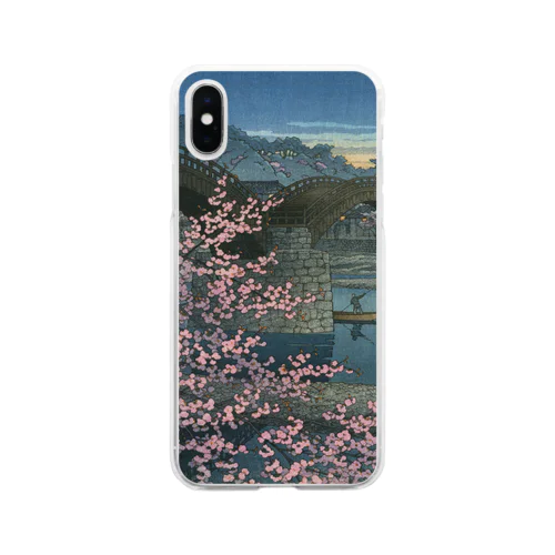 川瀬巴水《錦帯橋乃春宵》 Soft Clear Smartphone Case