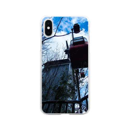 廃遊園地の観覧車 Soft Clear Smartphone Case