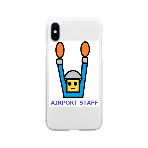 空港　飛行機　グッズ　雑貨 Soft Clear Smartphone Case