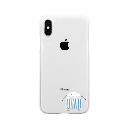 まるいやつにぱぱのぱんつとられた Soft Clear Smartphone Case