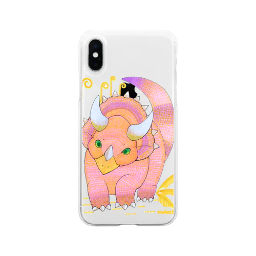 トリケラトプス Soft Clear Smartphone Case