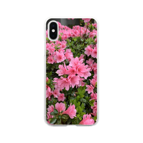 春爛漫　花柄 Soft Clear Smartphone Case