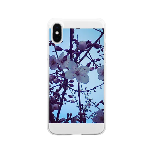 ひっそり咲く桜 Soft Clear Smartphone Case