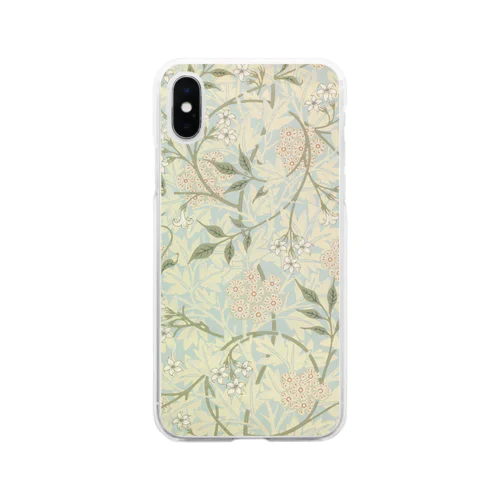 ウィリアム・モリス《ジャスミン》ナチュラルver. Soft Clear Smartphone Case