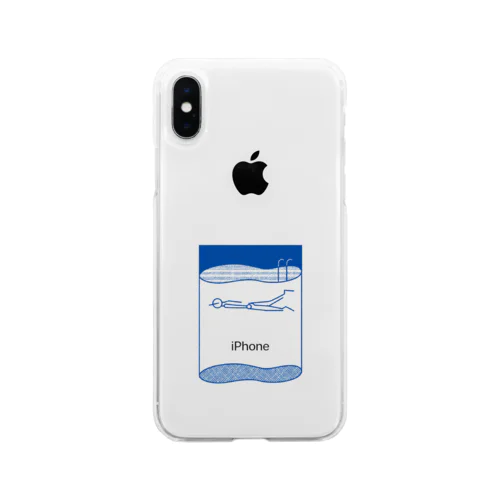 泳ぐ Soft Clear Smartphone Case