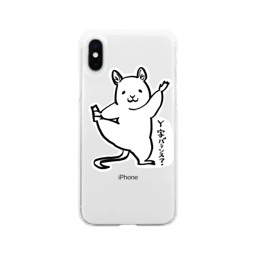 「Y字バランス？」大 Soft Clear Smartphone Case