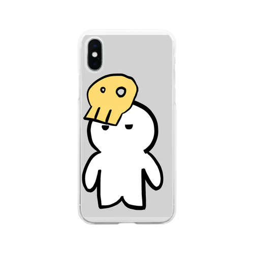 フキゲン骸骨くん Soft Clear Smartphone Case