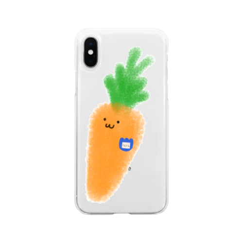 まだ幼稚園生のにんじん Soft Clear Smartphone Case