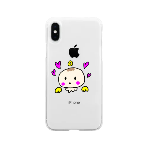 ゆるかわベビーの天使ちゃん Soft Clear Smartphone Case