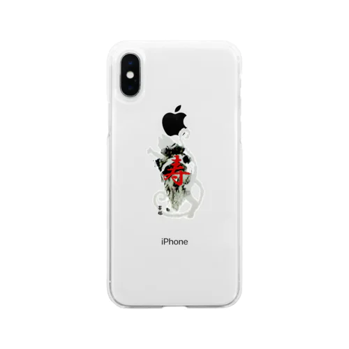 猫叉御手印シリーズ Soft Clear Smartphone Case