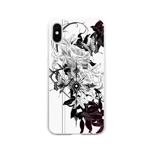 ✝︎(White ver.) Soft Clear Smartphone Case