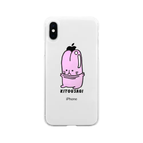 きとうさぎケース Soft Clear Smartphone Case