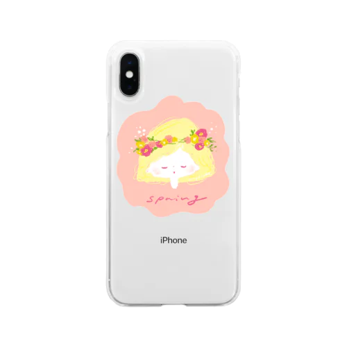 springちゃん Soft Clear Smartphone Case