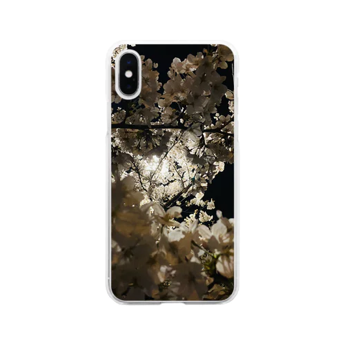 夜桜 Soft Clear Smartphone Case