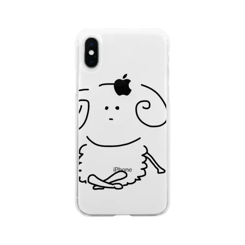 仰ぐ羊くん Soft Clear Smartphone Case