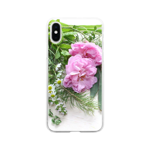 香りの花束 Soft Clear Smartphone Case