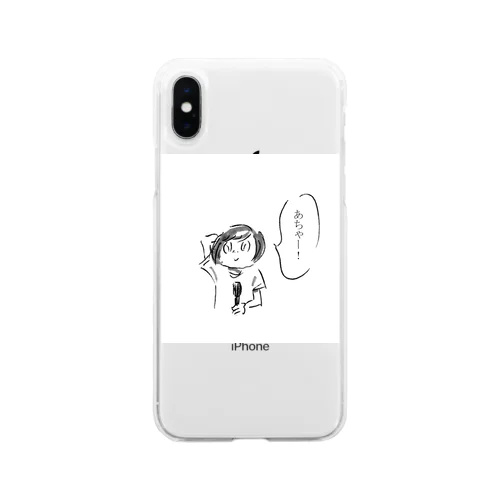 つきほしさん。あちゃー！ Soft Clear Smartphone Case